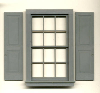 Scale fits 3931 miniature Grandt Line USA Half Window Shutters 3956 1:24 G 
